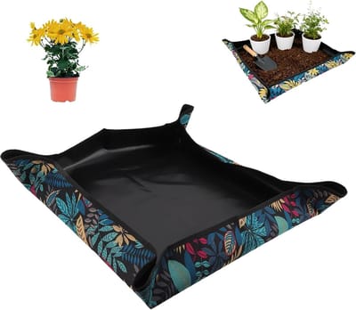 Planten Verpotmat - Opvouwbaar Tafelkleed - Planten Verpotten - Waterdicht Oxford Doek - 72 x 72 cm - Grijs