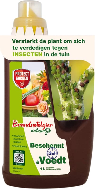 Protect Garden Brandnetelgier - 1 L - Voor alle soorten Teelten - 100% Plantaardig - Voor Insectengevoelige Gewassen