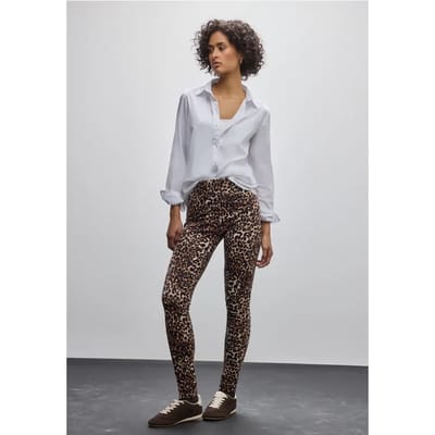 Legging met leopatroon