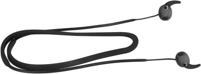 kwmobile Strap Compatible with Samsung Galaxy Buds 3 - Silicone Cord Holder for Wireless Earphones - Black