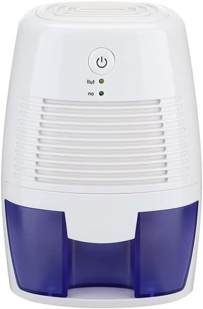 Draagbare Luchtontvochtiger - Vochtvreter - Vochtige Ruimtes - Energiezuinig - 500ml Tank - Wit
