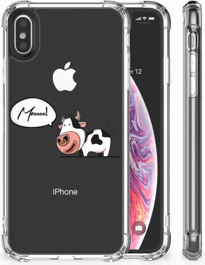Apple iPhone X | Xs Stevig Bumper Hoesje Cheeky Cow