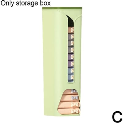 Boîte de rangement murale pour sous-vêtements, placard suspendu pour sous-vêtements, poubelle, sac à culottes, organisateur, distributeur de chaussettes vert
