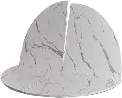 Opvouwbaar Tafelblad - Ronde Vergroting - Extra Werkruimte - Waterdicht Hittebestendig - 150 cm - Marmer