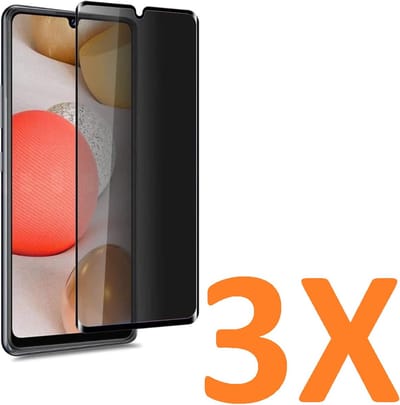 Screenprotector Glas - Privacy Tempered Glass Screen Protector Anti-Spy Geschikt voor: Samsung Galaxy A33 5G - 3x