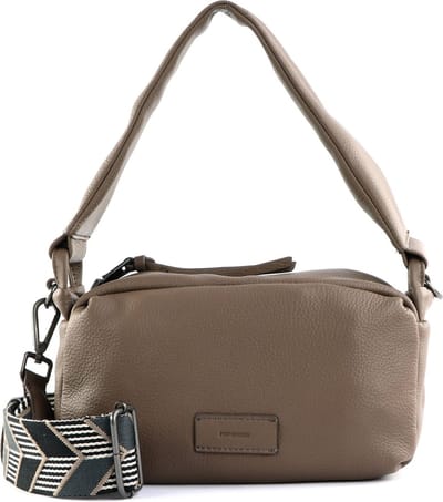 FREDsBRUDER Leren Schoudertas Fosa Crossbody Taupe