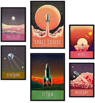 Set van 6 Esthetische Posters voor Interieurdecoratie - A3 en A4