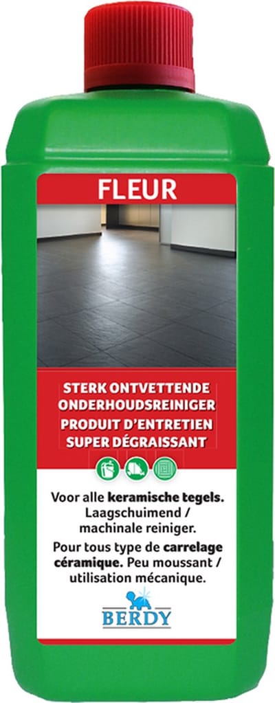 Fleur - Sterk ontvettende reiniger KERAMISCHE TEGELS - Berdy - 1 L