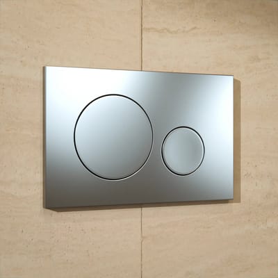 Mirlux Bedieningsplaat - Grijs - ABS Kunstof DualFlush
