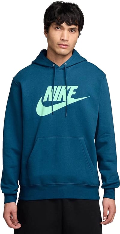 Nike Club Fleece Pullover Hoodie Heren – Zachte Sweat Hoodie met Capuchon en Kangoeroezak – Comfortabele Sweater voor Vrije Tijd