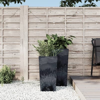 vidaXL - Plantenbak - uitneembare - bak - beton-look - 11/26,5 - L - PP - antraciet