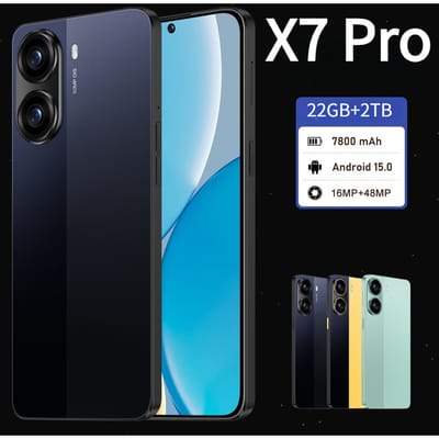HOT X7 Pro 7800mAh Android Mobiele Telefoons 22GB+2TB Originele Mobiele Telefoons Gezichtsherkenning 5G Dual SIM Wereldwijde Versie Smartphone