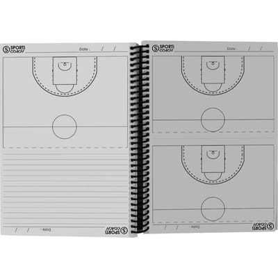 Spiraalvormig Basketbalcoach Notitieboekje A5 Sporti France