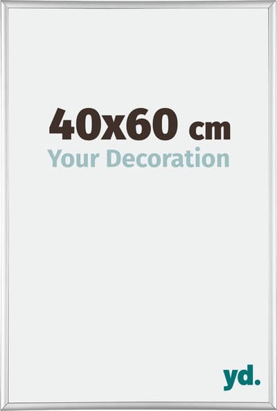 Your Decoration - Fotolijst 40x60 cm - Aluminium - Zilver Hoogglans - Kent