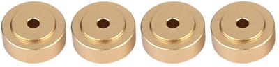 Dailygoods- Schokdemper Hoogwaardige Aluminium - Versterker Voeten - Antislip Pads - Universele Isolatie - Duurzaam - Verhoogt Geluidskwaliteit - Versterkerpoot