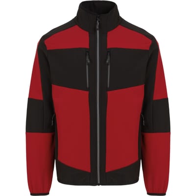 Regatta E-Volve 2-laags Soft Shell-jack voor volwassenen (Klassiek rood/zwart)