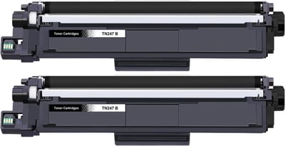 Inktdag toner cartridge voor Brother TN-247 BK /TN247 BK / TN-243BK/ TN243BK multipack (2 stuks) voor Brother DCP-L3510 CDW DCP-L3517 CDW DCP-L3550 CDW HL-L3210 CW HL-L3230 CDW HL-L3270 CDW MFC-L3710 CW MFC-L3730 CDN MFC-L3750 CDW MFC-L3770 CDW