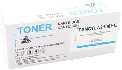 Panasonic TPANCTLA2100HC - Toner Cyaan - 2.500 pagina's - Huismerk Compatible - Geschikt voor Pantum CM 2100 ADN Pantum CM 2100 ADW Pantum CM 2100 D Pantum CM 2100 DW Pantum CP 2100 D Pantum CP 2100 DN Pantum CP 2100 DW