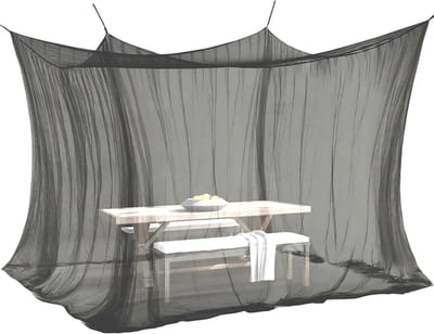 SnelShoppen - XXL Muggennet 300x300x250 cm, 220 mesh, Doosvorm, Insectenbescherming voor Binnen en Buiten, Ideaal voor Camping, Tuin, Tent en Caravan