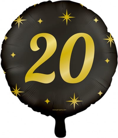 Classy party foil balloons - 20 jaar