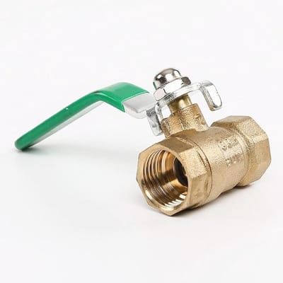 Kogelkraan Messing - Leidingkraan - Water Gas Olie - Robuuste Hendel - 1/2 Inch - Messing