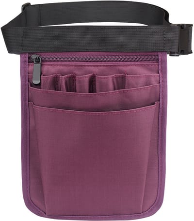 Heuptas - heuptasjes heren - heuptasje dames - Verpleegkundige heuptas - Verpleegkundige accessoire tas - Multifunctionele heuptas - Werktas voor verpleegkundigen - Verstelbare werktas - gereedschapstas - Unisex - Paars