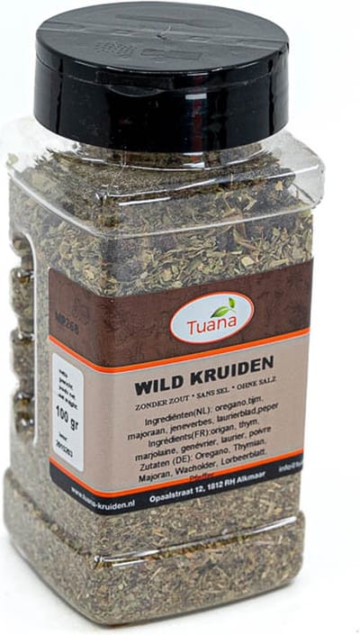 Tuana Kruiden - Wild Kruidenmix - Strooibus 60 Gram - Tuanashop - MP-W-0001