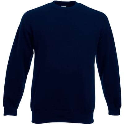 Fruit Of The Loom Heren Set-In Belcoro® garen Sweatshirt (Donker Marine)