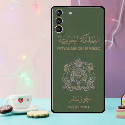 Marokko Vlag Paspoort Telefoonhoesje Voor Samsung Galaxy S25 Ultra S20 S21 S22 S23 S24 Plus S9 S10 S24 FE S25 FE Cover For Galaxy S25 FE