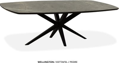 Maxfurn - Deens ovale eettafel 160x92cm met verjongde rand | Zeer krasvast | Kleur: Pedra