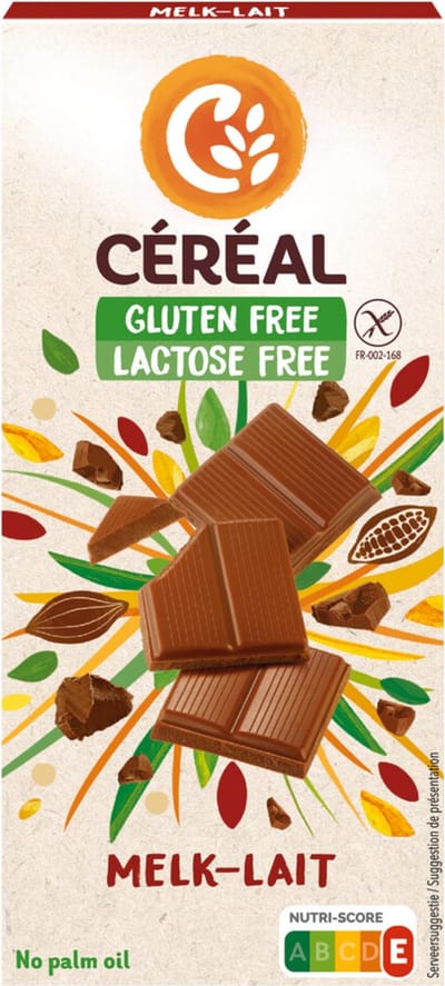 Céréal Melkchocolade Tablet Glutenvrij en Lactosevrij - 6 x 100 gr - Voordeelverpakking