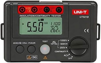 Digitale Isolatieweerstandsmeter met Groot LCD-Scherm