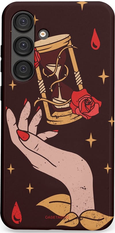 Casetastic Hoesje Geschikt voor Samsung S25 Plus - Stijlvolle Beschermende Duo-layer Case - Magische Hand Roos