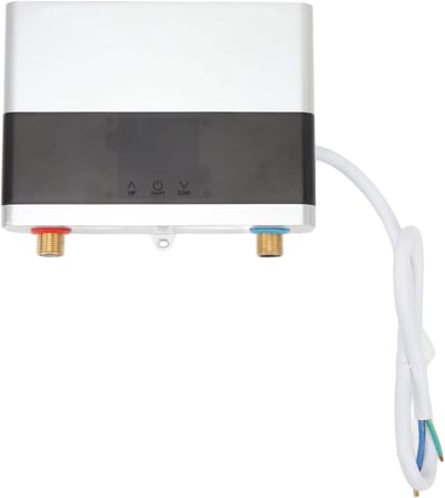Elektrische Doorstromer - Directe Waterverwarmer - Direct Warm Water - Compact & Energiezuinig - 6000W - Zilver