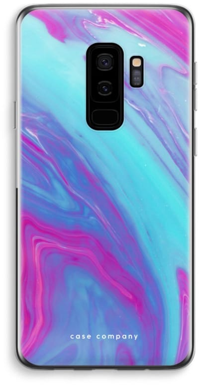 Case Company® - Hoesje geschikt voor Samsung Galaxy S9 Plus hoesje - Zweverige regenboog - Soft Cover Telefoonhoesje - Bescherming aan alle Kanten en Schermrand
