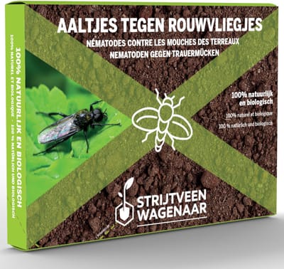 Aaltjes tegen Rouwvliegjes 1000m² - Steinernema Feltiae - Nematoden tegen rouwvliegjes - Rouwvliegjes bestrijden - Afweermiddelen binnen