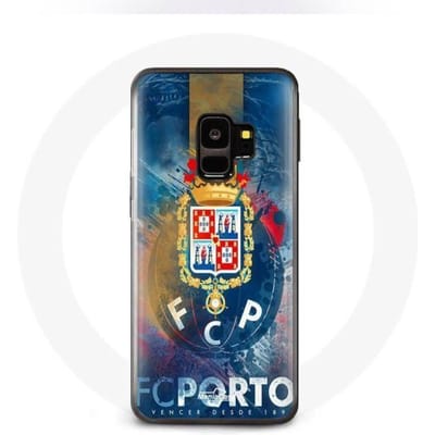 Samsung Galaxy S9 hoesje fcp porto blauwe achtergrond