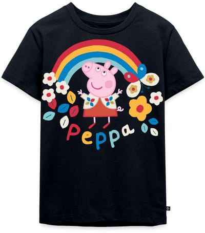 Peppa Pig Regenboog Premium T Shirt Kinderen