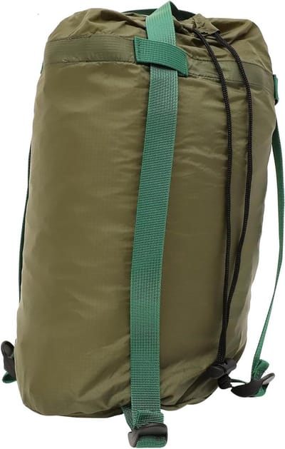 Compressiezak - Opbergzak - Outdoor reizen - Verstelbare riemen - 20x46cm - Legergroen