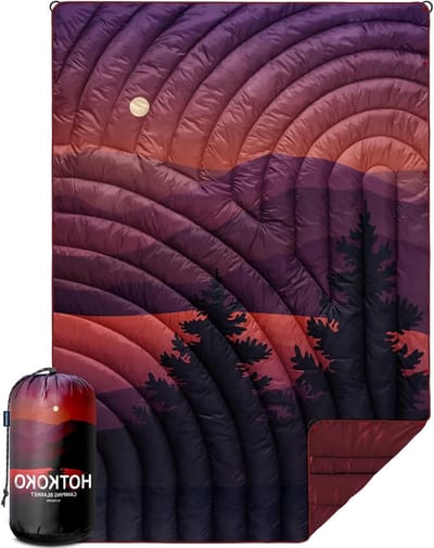Kampeerdeken Lichtgewicht - Buitendeken Opvouwbaar - Outdoor Avonturen - Waterdicht Geurloos - 99x140 cm - Schemer