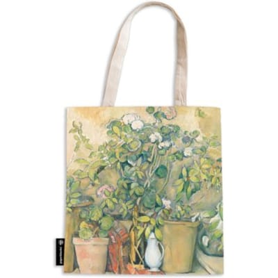 Paperblanks canvas tas met rits - cezanne's terracotta plants and flowers