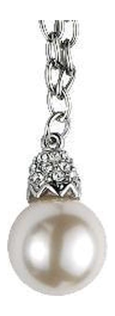 Behave - Ketting met parelhanger en steentjes - Klassieke stijl