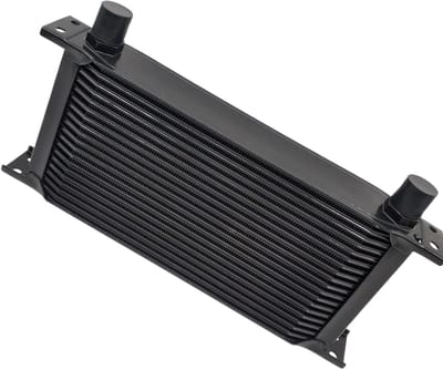 Motorkoelvloeistof Radiator - Oliekoeler Transmissie - Motor Koelen - Efficiënte Warmteafvoer - 35 x 18 x 5 cm - Zilver