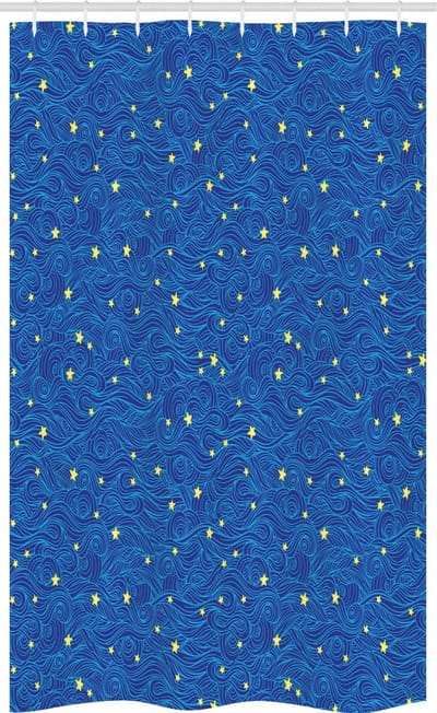 ABAKUHAUS 61978 Douchegordijn – 120x180 cm – polyester, donkerblauw