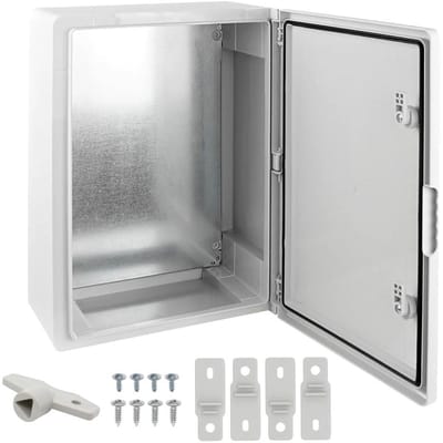 Montagekast - Verzinkte behuizing - Apparatuur Beveiligen - IP65 Waterdicht - 30 x 40 cm - Grijs