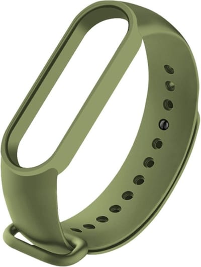 Siliconen bandje - geschikt voor Xiaomi Mi Band 5 / Mi Band 6 - legergroen