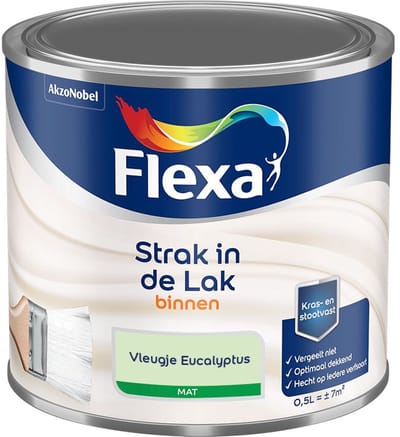 Flexa - Strak In De Lak Binnenlak Mat - Vleugje Eucalyptus - Mengverf - 500 Ml