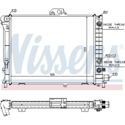 Radiator, motorkoeling NISSENS 64033A