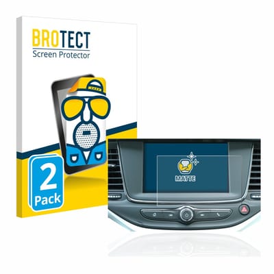 BROTECT - Screenprotector voor Opel Astra K IntelliLink R 4.0 2018 - Folie Beschermfolie matte 2 Stuks
