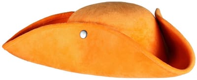 Eenvoudige piraten driekante steek neon-oranje